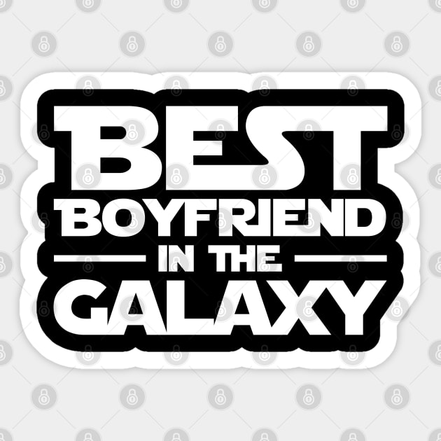 Best Boyfriend In The Galaxy I Girlfriend Star Design Sticker by az_Designs